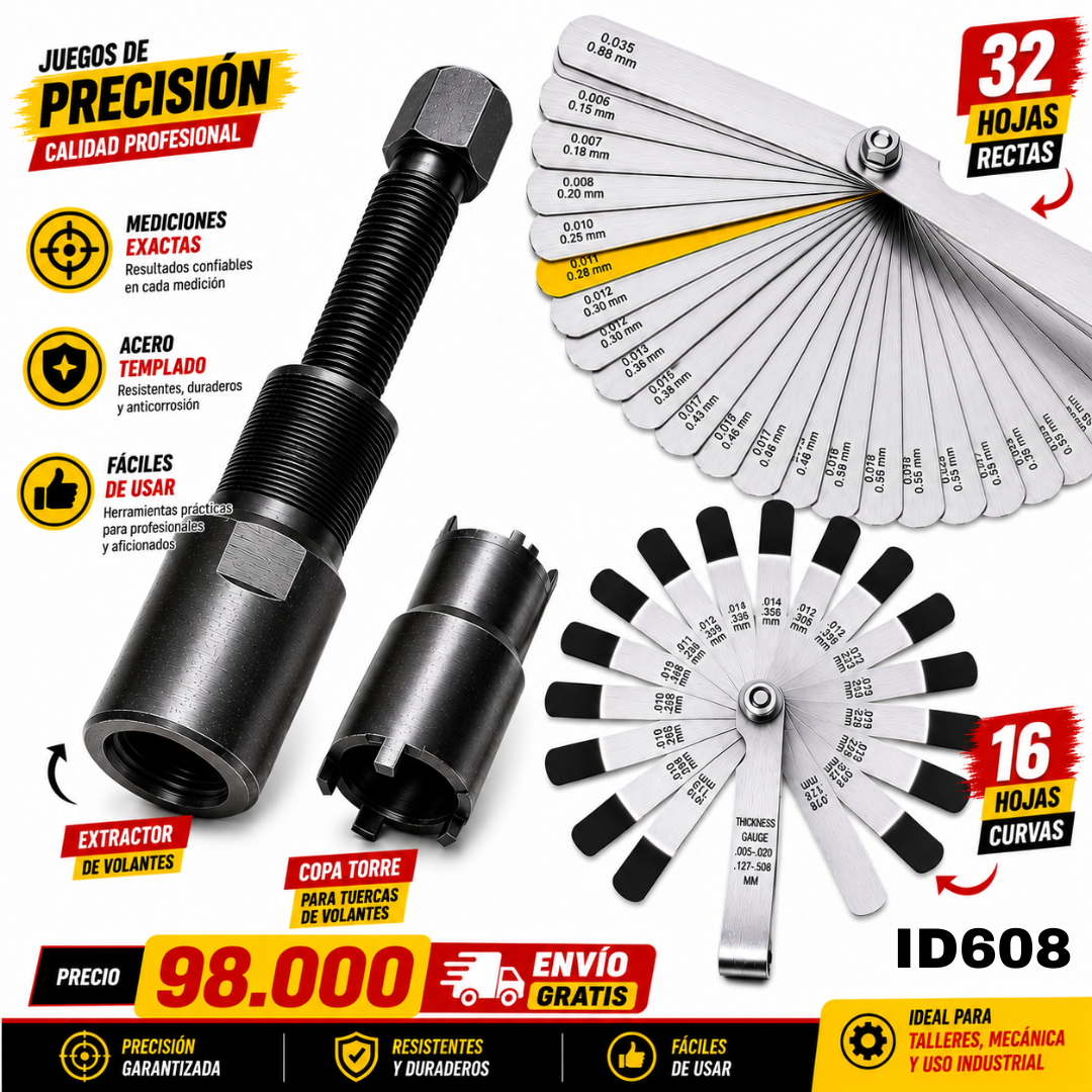 Combo de Herramientas ID 608 Envio Gratis