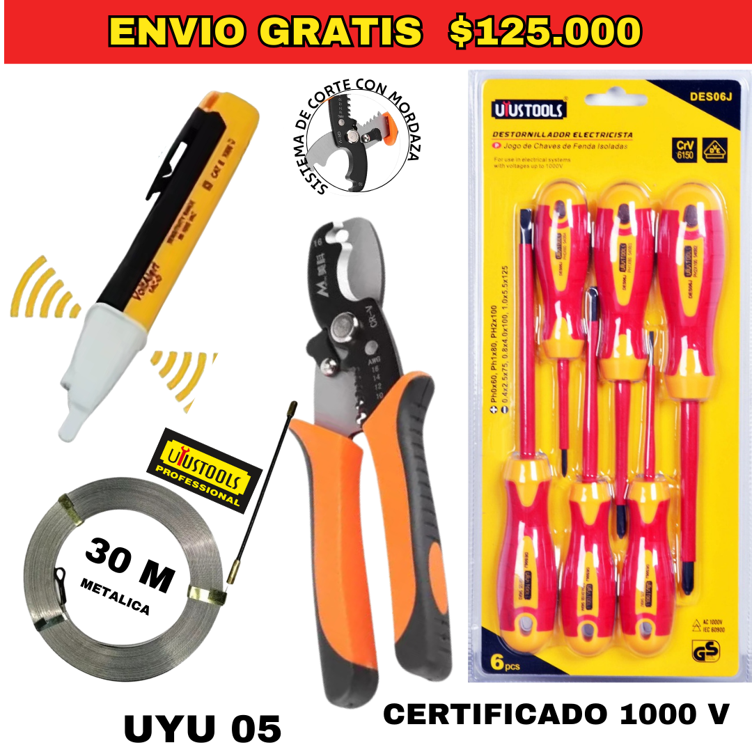 Combo Herramientas UYU05-Envió Gratis