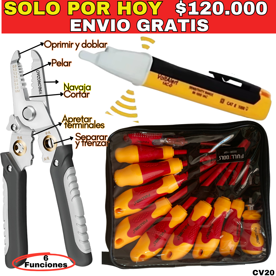 Combo Herramientas ID20-Envió Gratis