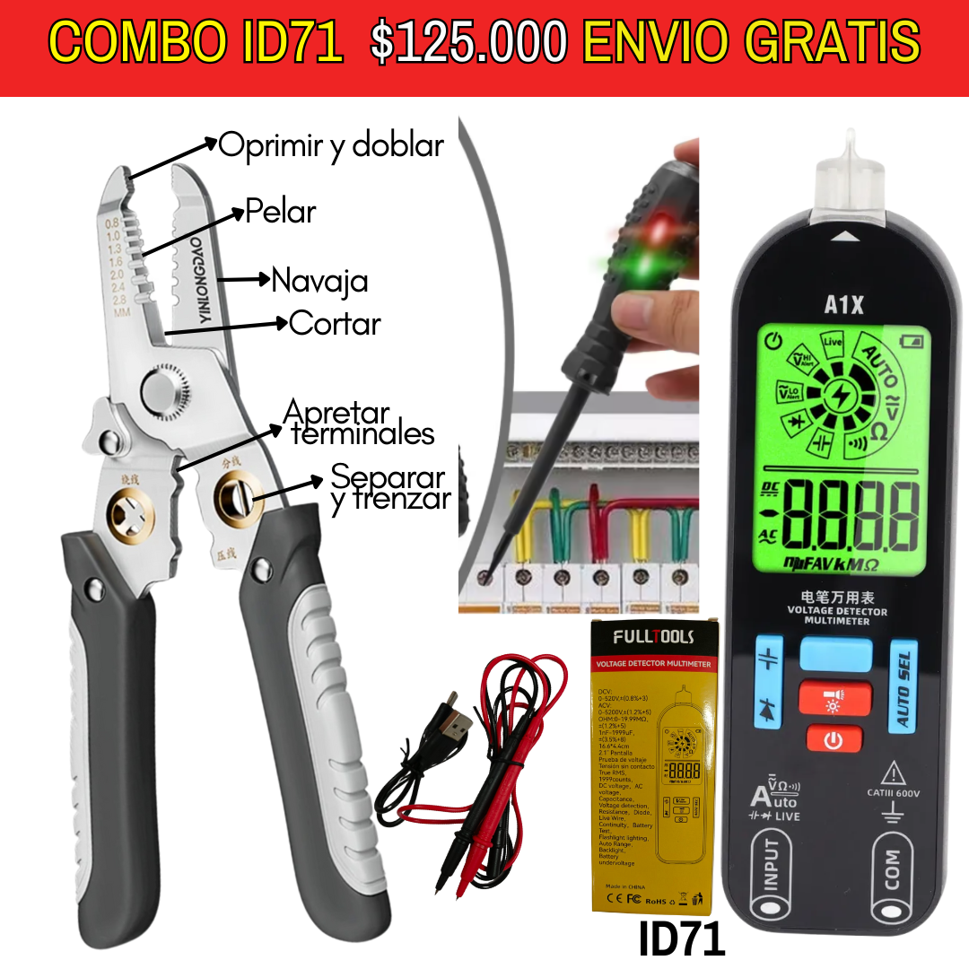 Combo de herramientas ID71 -Envió Gratis