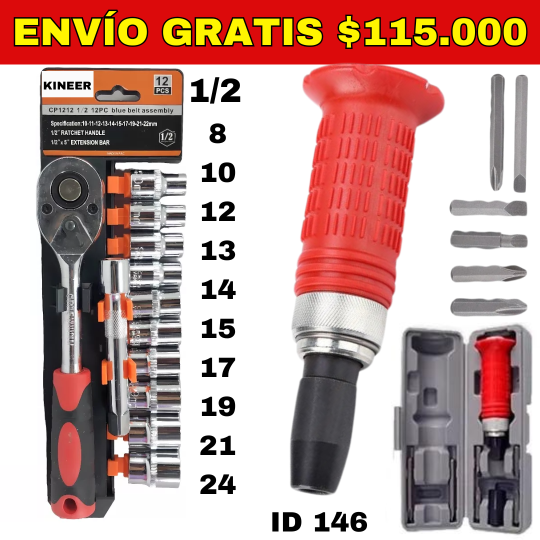 Combo Herramientas ID 146 -ENVIO GRATIS