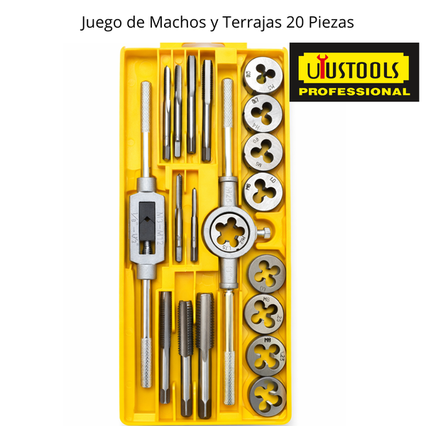 Juego De Tarrajas X 20 Piezas Uyustools Coltools