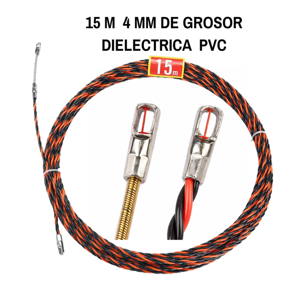 Sonda Pasacables PVC Aislada 15 M 4 MM de Grosor