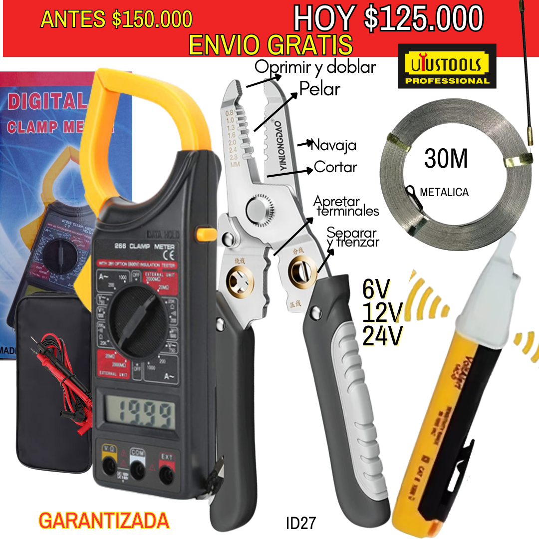 Combo de herramientas ID27 - ENVIO GRATIS