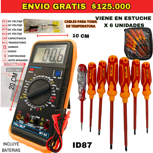 Combo Herramientas ID87 -Envió Gratis