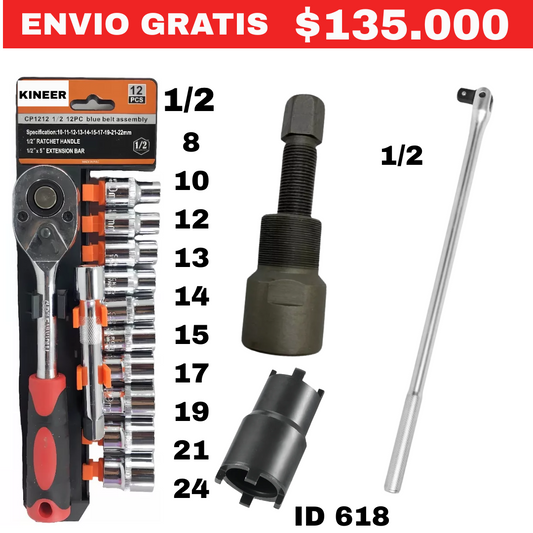 Combo de Herramientas ID 618 ENVIO GRATIS