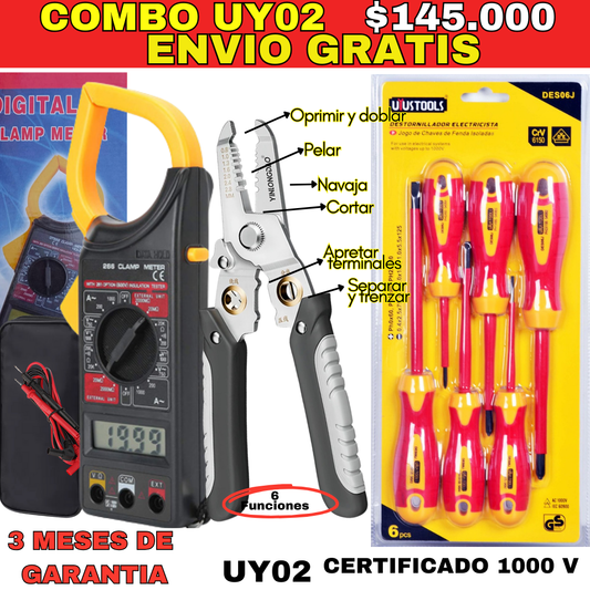 Combo Herramientas UY02-Envió Gratis