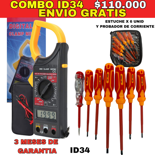 Combo Herramientas ID34 -Envió Gratis