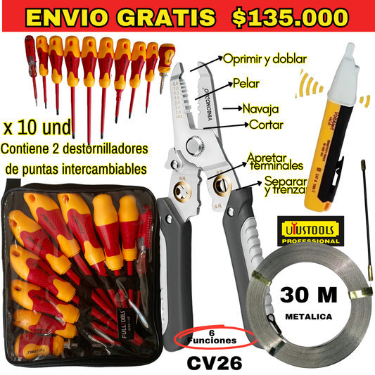 Combo de herramientas ID26 - ENVIO GRATIS