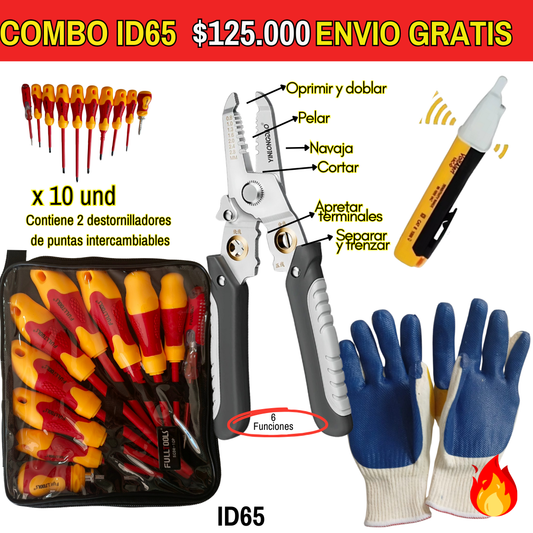 Combo de herramientas ID65- Envió Gratis