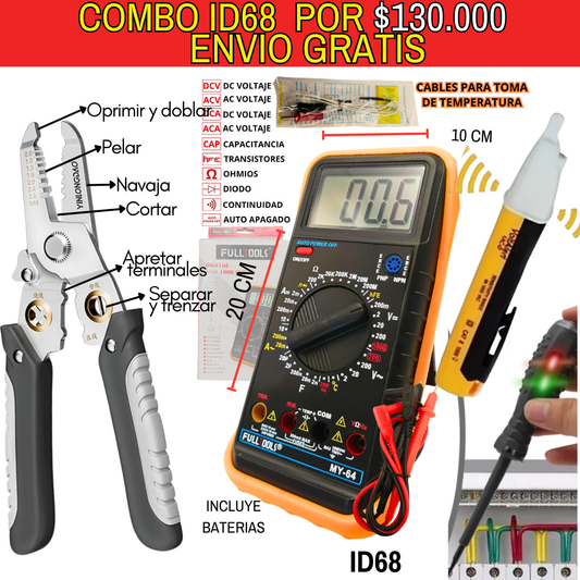 Combo de herramientas ID68 -Envió Gratis