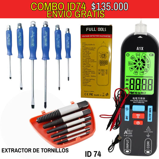 Combo de herramientas ID74 -Envió Gratis