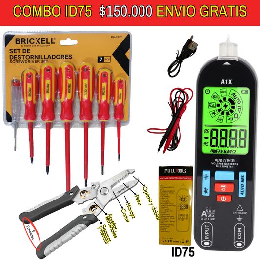 Combo de herramientas ID75 -Envió Gratis