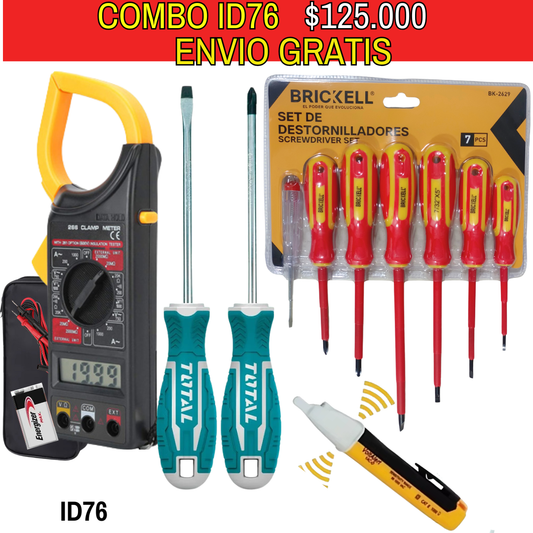 Combo de herramientas ID76 -Envió Gratis