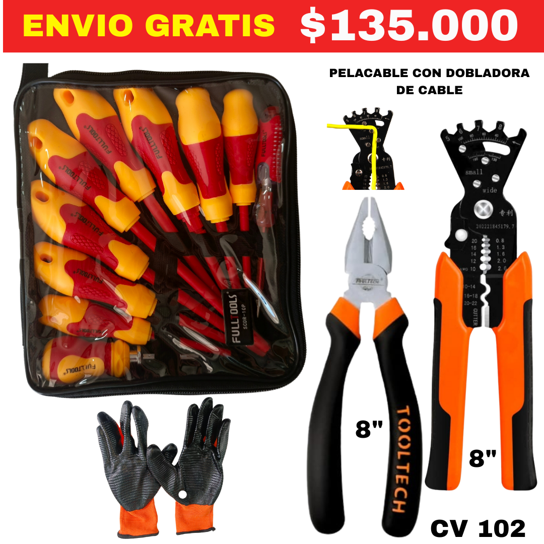 Combo de herramientas ID102 - ENVIO GRATIS