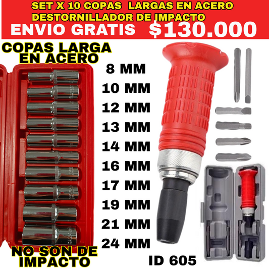 Combo Herramientas ID 605  -ENVIO GRATIS