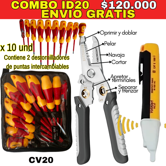 Combo Herramientas ID20-Envió Gratis