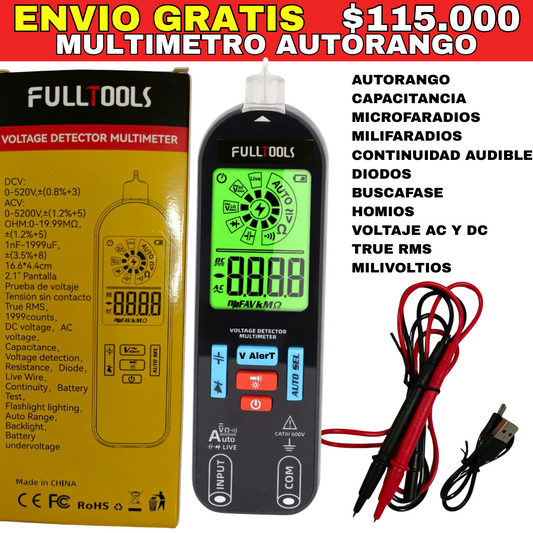 Multímetro Detector de Voltaje -Envió Gratis