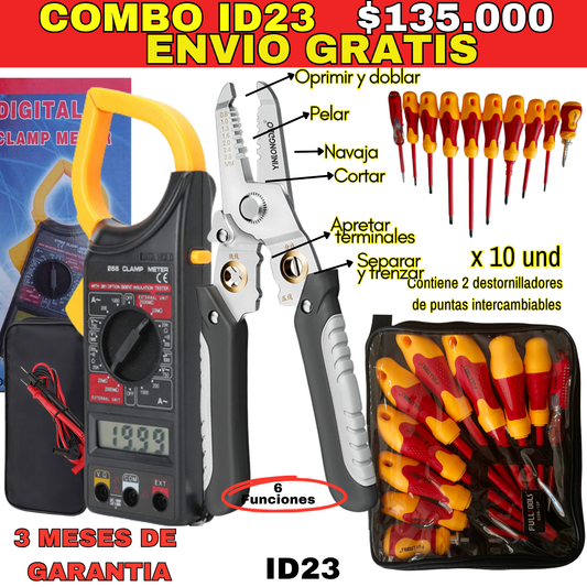 Combo Herramientas ID23-Envió Gratis