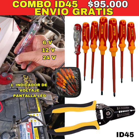 Combo de herramientas ID45 - ENVIO GRATIS