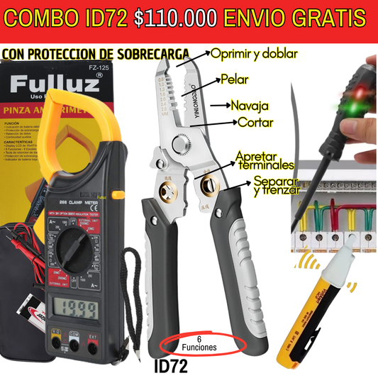 Combo de herramientas ID72 -Envió Gratis