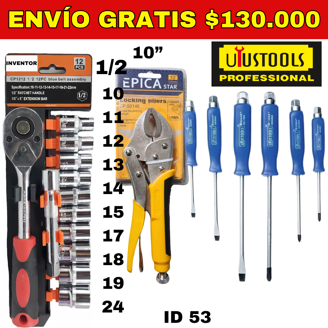 Combo Herramientas # 53 ENVIO GRATIS
