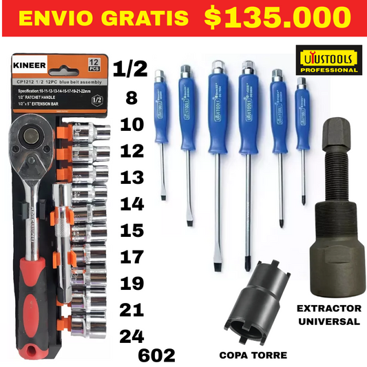 Combo Herramientas ID 602  -ENVIO GRATIS