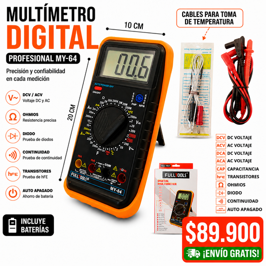 Multimetro Digital MY64   Envió Gratis