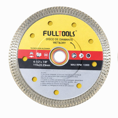 Paquete x 12 discos de pulidora  diamantado  4.5"  115 MM X 22.23 MM  ENVIO GRATIS