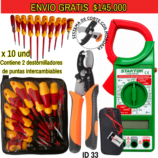 Combo de herramientas ID33 - ENVIO GRATIS