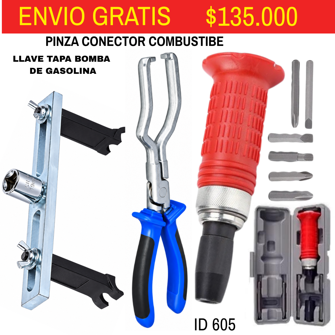 Combo Herramientas ID 605-ENVIO GRATIS