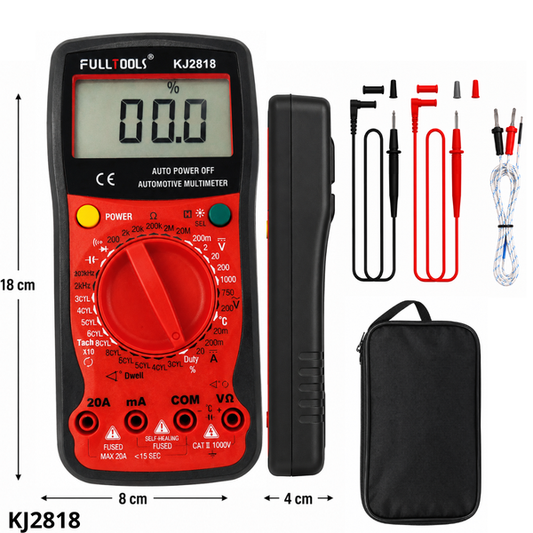 Multímetro Digital Automotriz FULLTOOLS KJ2818