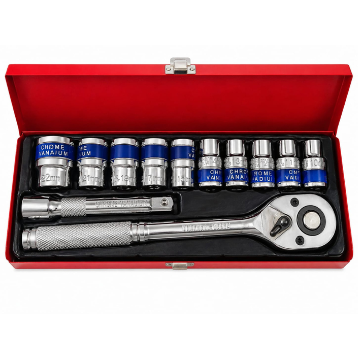 Juego de Ratchet 1/2” de 12 Piezas