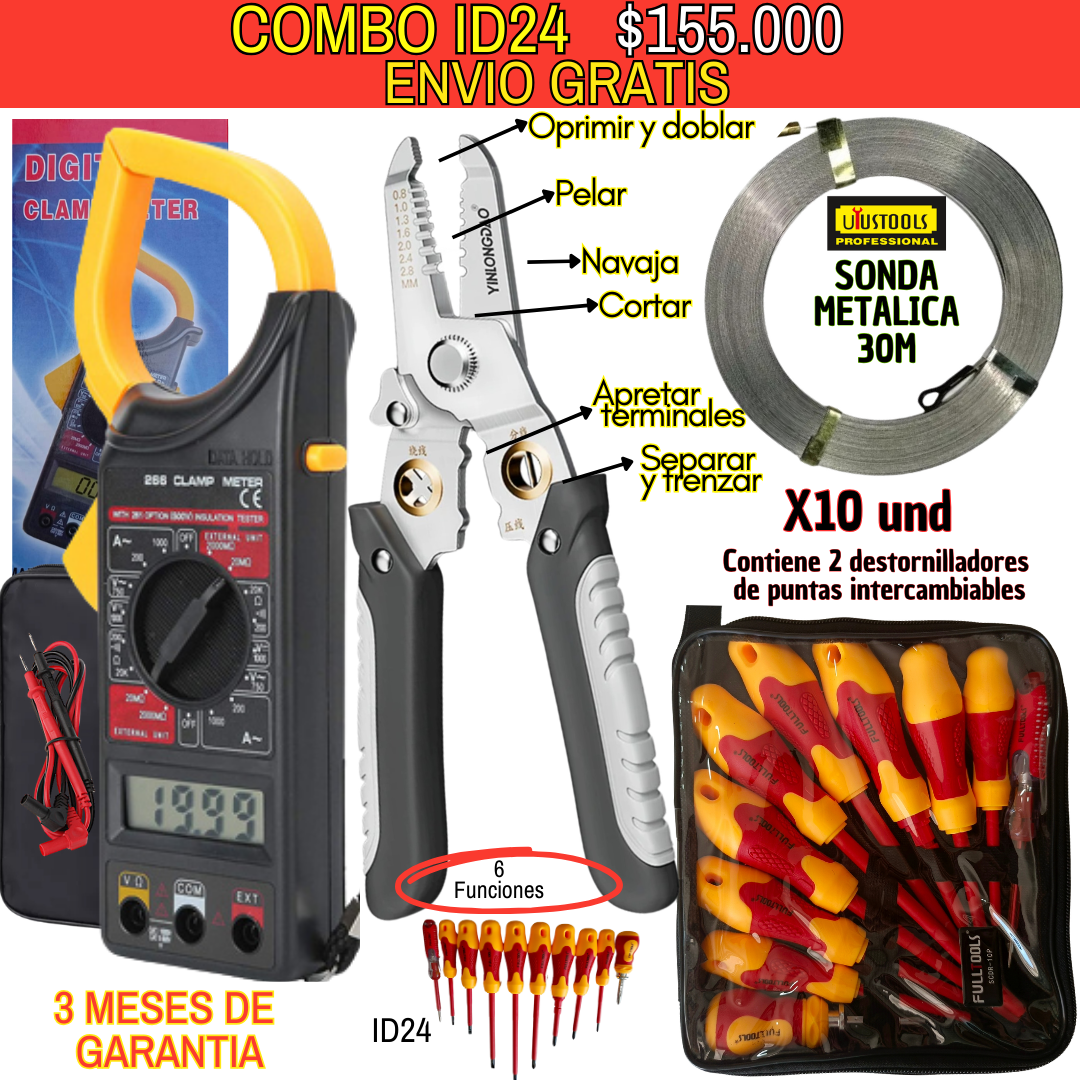 Combo Herramientas ID24-Envió Gratis