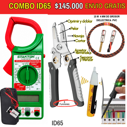 Combo de herramientas ID65 -Envió Gratis