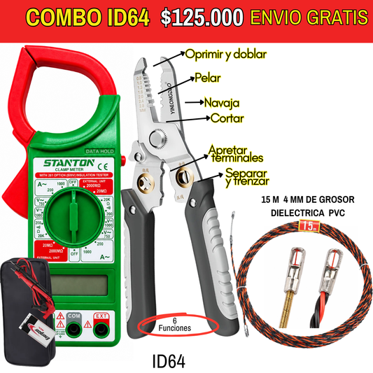 Combo de herramientas ID64 -Envió Gratis