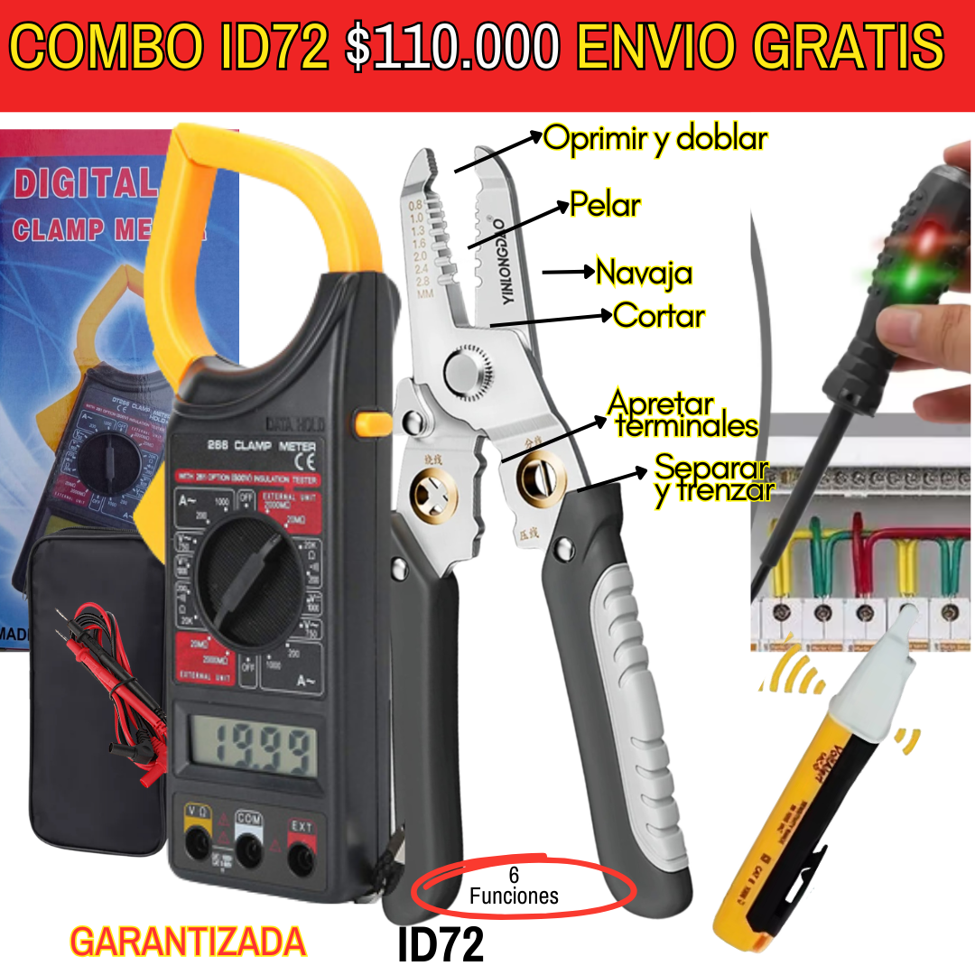 Combo de herramientas ID72 -Envió Gratis