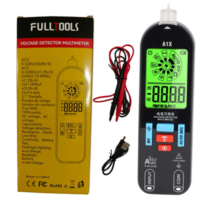Multímetro Inteligente Autorango Con Detector de Fase Fulltools Coltools