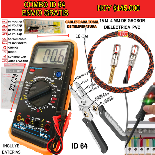 Combo de herramientas ID64 -Envió Gratis