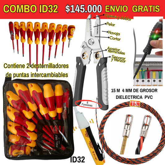 Combo de herramientas ID32-Envió Gratis