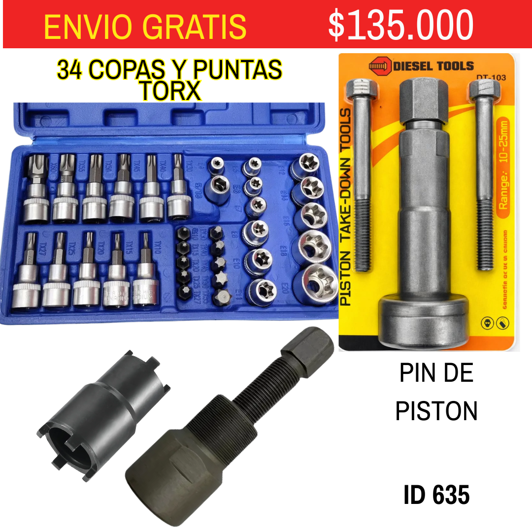 Combo de Herramientas ID 635 Envio Gratis